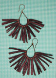 Brown Wild Child Leather earrings